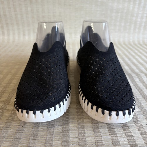 Ilse Jacobsen Tulip Black Slip On Shoes Women EU 37 US 6.5 - 7 Perforated Flats - Picture 8 of 19