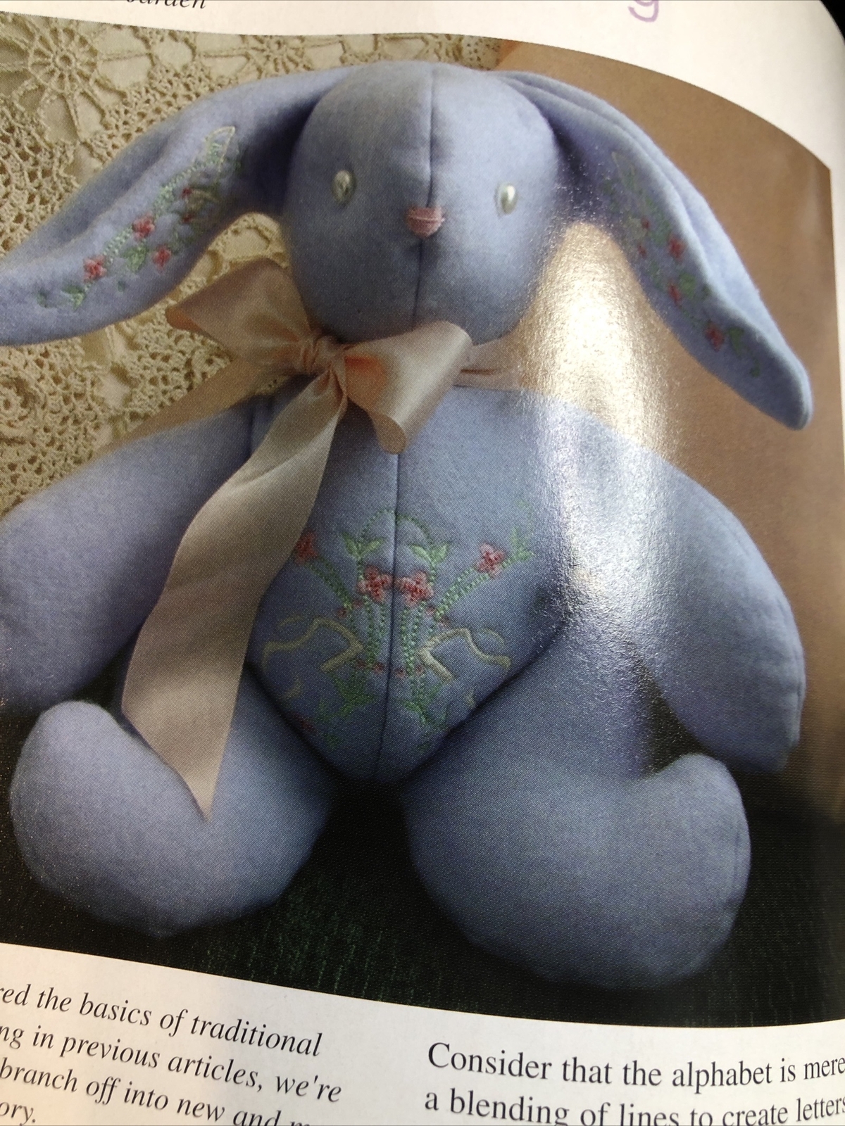 Designs in Machine Embroidery Magazine May June 2003 Baby Gown Boots Quick Gifts
