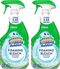 Scrubbing Bubbles Foaming Bleach Bathroom Cleaner, 32oz Spray – (Pack of 2)