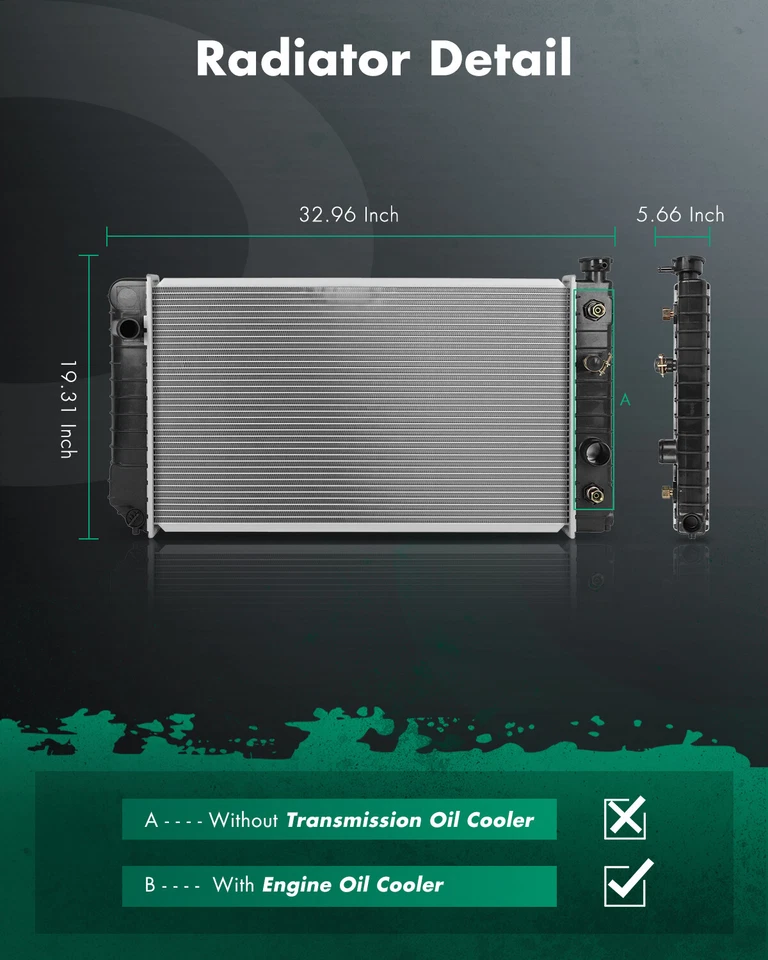 681 Aluminum Radiator For 1991 1992-1994 GMC Sonoma 1988 1989-1993 Chevrolet S10 Foto 2 de 4