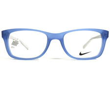 Nike Kids Eyeglasses Frames 5509 417 Grey Matte Blue Rectangular 46-17-130
