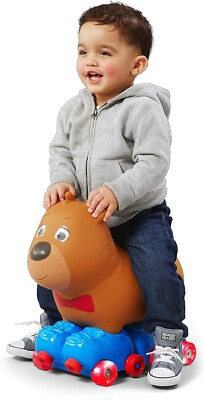 Silly Skaters Bear Toddler Foot to Floor Ride On Toy for Kids 1-3 Years Old