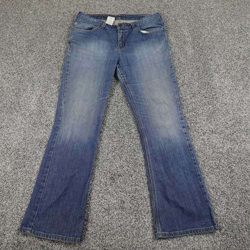 Carhartt Jeans Damen 14 Dunkelblau Denim Hose Bootcut Outdoor Workwear Stretch