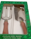 Stainless Steel Trowel & Fork Made In Taiwan Kmart 12"X8"