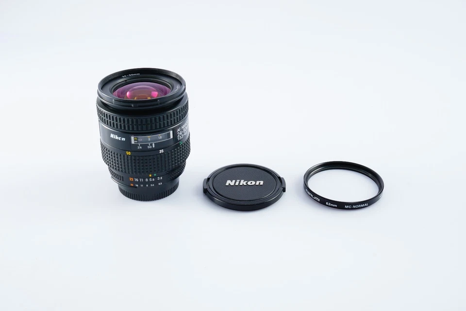 EX+5 Nikon AF NIKKOR 24-50mm F/3.3-4.5 AF Wide Zoom Lens w/ Filter From JAPAN - Image 3 of 4