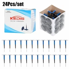 (24) Combination Tire Repair Puncture Plug Tyre Patch Kit 36mm Stem 4mm Mushroom