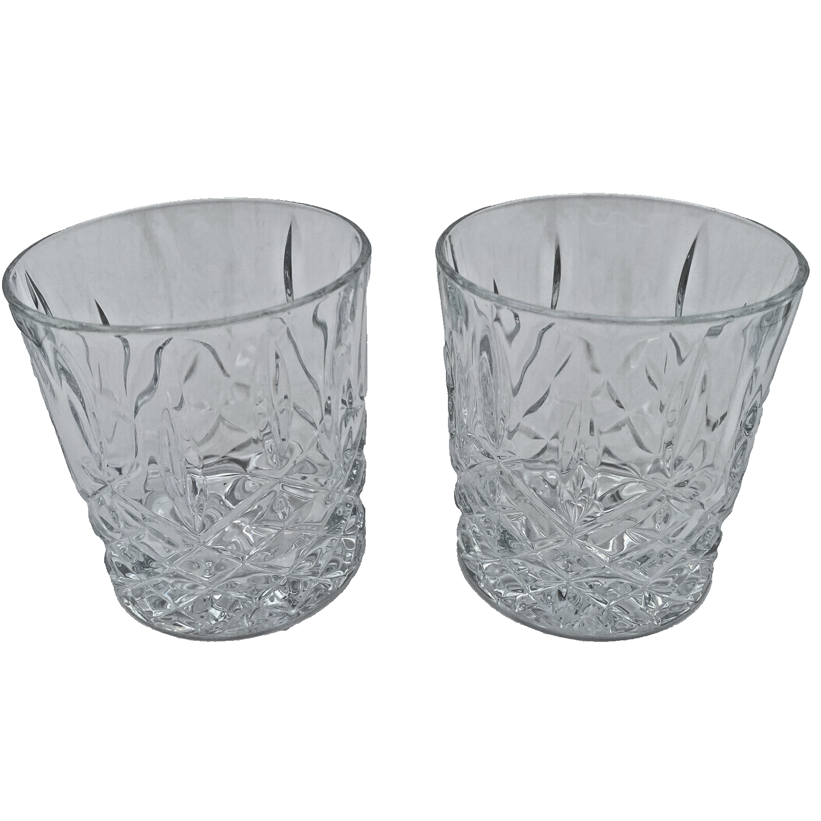 Waterford Marquis Double Old Fashioned Whiskey Glasses Set of 2 Flawless Markham Tumblers