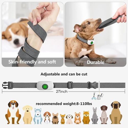 Anti Bark Pet Dog Training Collar Remote Control Obedience Collar E-Collar USB - Picture 4 of 6
