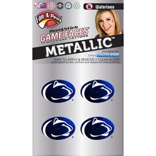 Fan-A-Peel Penn State Waterless Peel and Stick Temporary Tattoos, Metallic