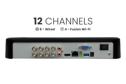 Lorex Fusion DVR con 2 cámaras analógicas Bullet - Sistema cableado 4K 12 canales 2 TB - Imagen 5 de 5