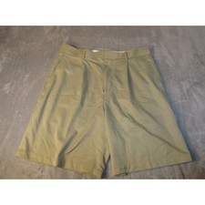 Walter Hagen Mens Tan Pleated Golf Shorts Size 34 Khaki Performance Casual