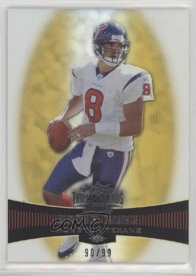 2006 Topps Triple Threads Gold 90/99 David Carr #51 pd6