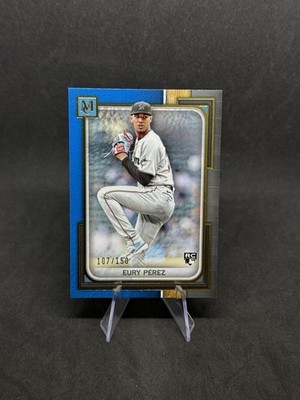 2023 Topps Museum Collection EURY PEREZ /150   Sapphire Blue Rookie #1 RC