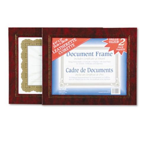 Glolite Nu-dell Flat Leatherette Frames - 8.50 X 11 Insert - Desktop, Wall