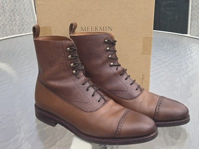 Meermin Boots UK/8.5E US/9.5 Country Marron Antique Oak W Box & Bags #101477