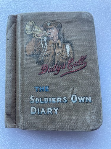 WWI 1916 BRITISH UK SOLDIER OWN DIARY NOTE BOOK CHARLES LETTS LONDON DUTY CALL