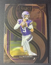 2024 Panini Select #134 J.J. McCarthy Premier Level Rookie Football Vikings 