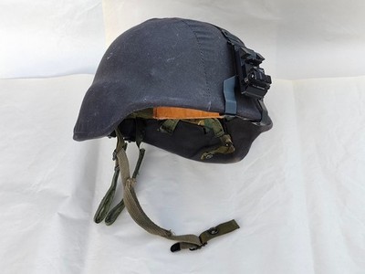 Old Gen Pasgt helmet /w black cover, Wilcox RBR 004F1 NV Mount