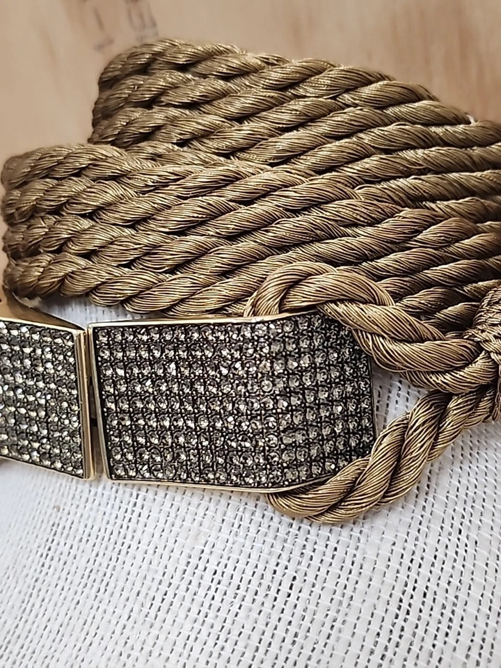 Cinturón Ralph Lauren RL67 cuerda y estrás Foto 3 de 4