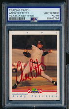 1992 Classic Best #286 Andy Pettitte RC signed auto autograph PSA/DNA red sig