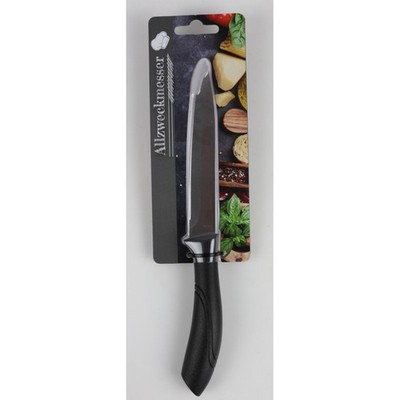 Allzweckmesser Küchenmesser BASE 13 cm Edelstahl Klinge Griff PP schwarz
