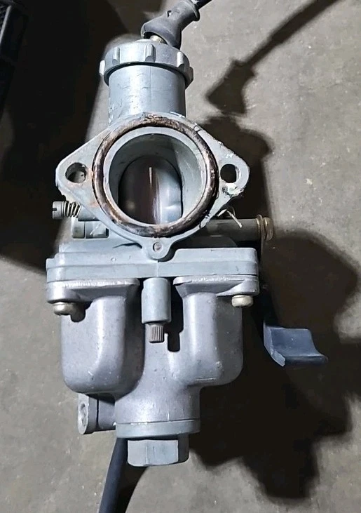 Carburador Keihin 86-02 Honda XR200 OEM y acelerador giratorio Foto 3 de 4