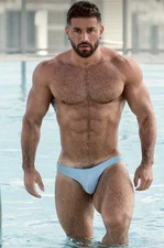 Man Photo Men Interest Beefcake Male Photo Muscle Man Photo 5"x7" Cris 50 -  163