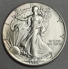 1986 American Silver Eagle 1 oz .999 Fine Silver Coin ASE d566