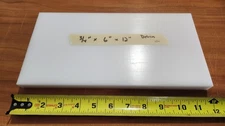 DELRIN (ACETAL) NATURAL SHEET STOCK 0.75" X 6.00" X 12.00"