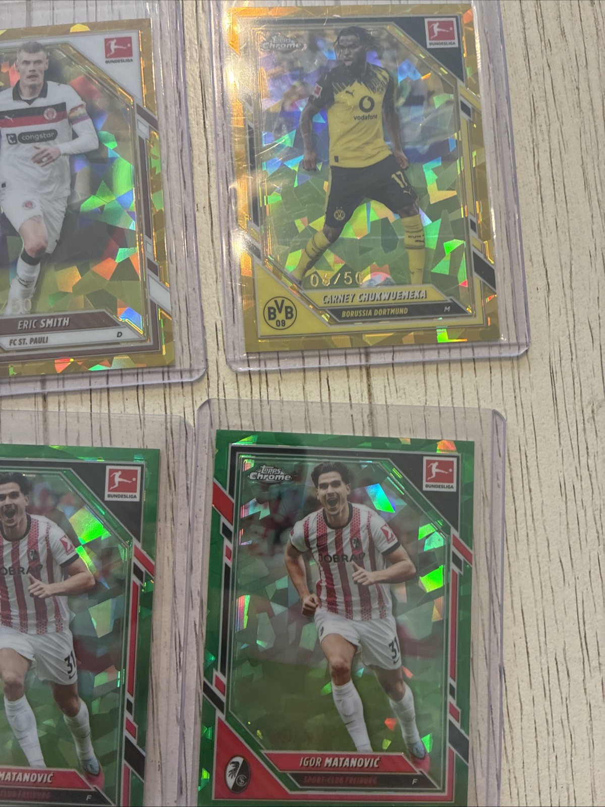 Lot Of 13 Numbered Topps Chrome Sapphire Bundesliga 2025-26 view 5