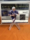 2007 Leaf Rookies & Stars - Statistical Standouts Materials Tom Brady #SS-6 /250