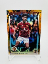 2024-25 Topps UEFA Ethan Wheatley - Orange Inferno Rookie Card /25. rookie card picture