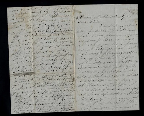 CIVIL WAR LETTER - 16th Vermont Infantry - Good Content from Union Mills, VA