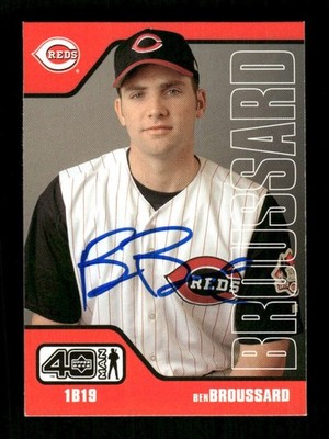 2002 Upper Deck 40 Man 980 Ben Broussard signed auto autograph  BXCP60