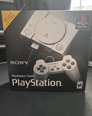 Sony PlayStation Classic Console Gray 2 Controllers 20 Games HDMI 720p 16GB