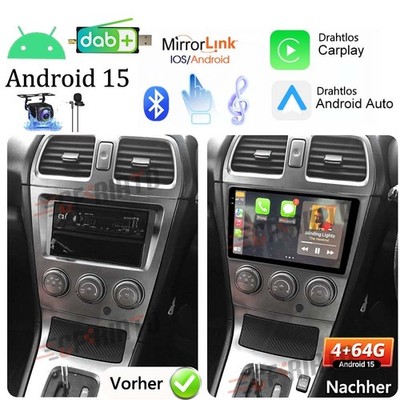 4G+64G Android 15 Autoradio Carplay GPS For Subaru Impreza GD GG 2002-2007 DAB+