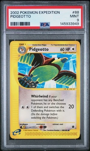 2002 POKEMON EXPEDITION #88 PIDGEOTTO PSA 9