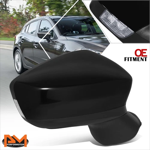 For 14-16 Mazda 3 OE Style Power Signal Blind Spot Side Rear View Mirror Right