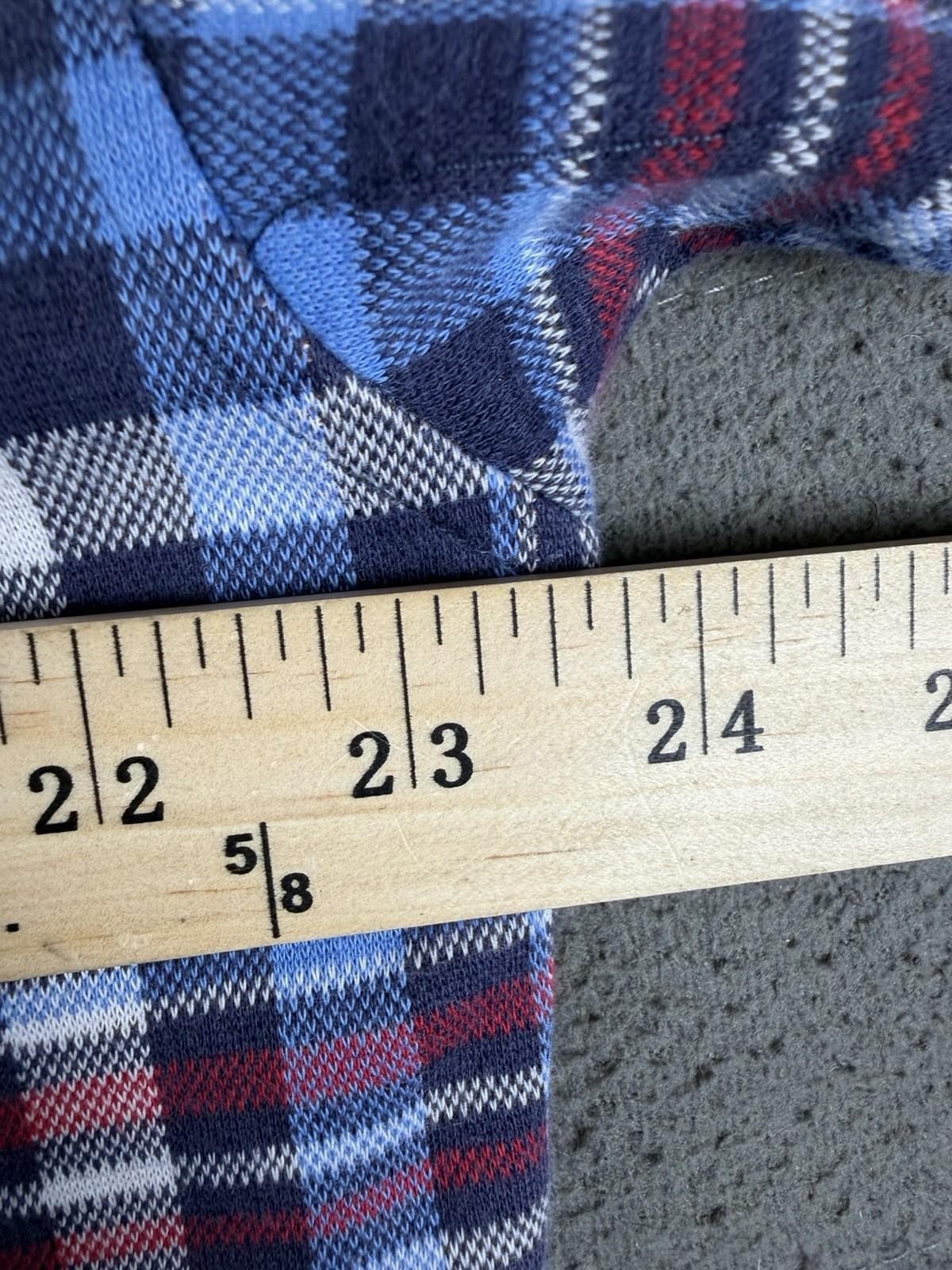 Vintage Tommy Hilfiger Plaid Polo Shirt Mens L Blue Red 90s Cotton thumbnail 5