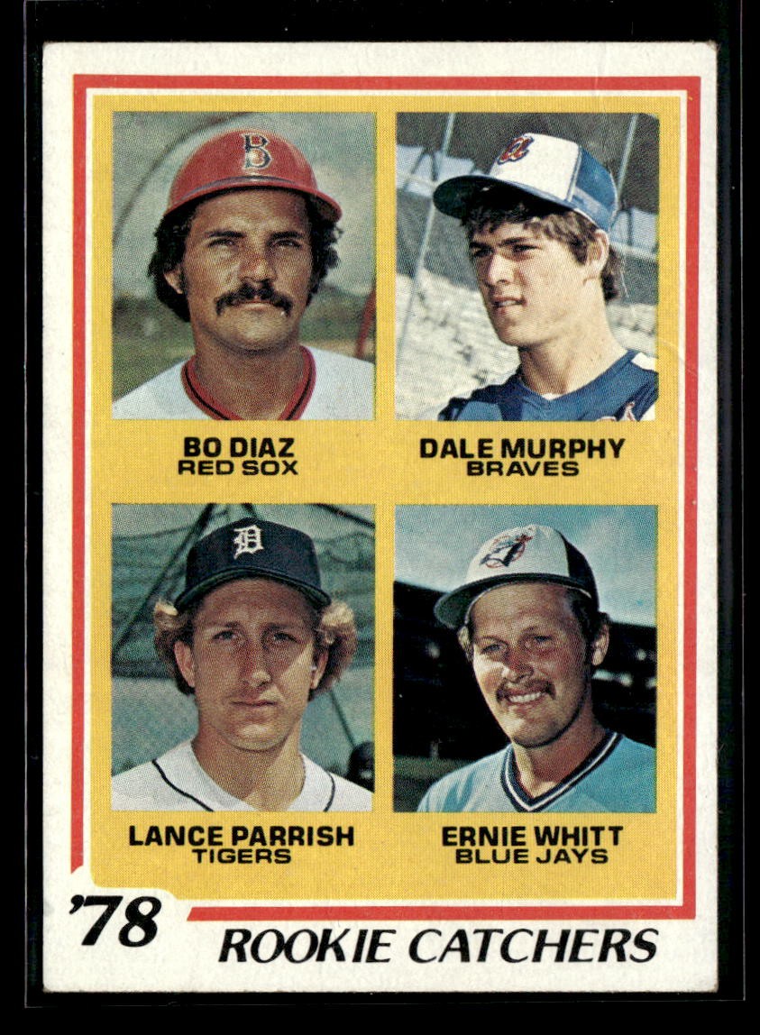 1978 Topps #708 Rookie Catchers Diaz / Dale Murphy / Lance Parrish / Whitt RC EX