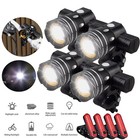 Rechargeable LED Mountain Bike Lights 20000LM Bicycle Torch Front &Rear Lamp Set