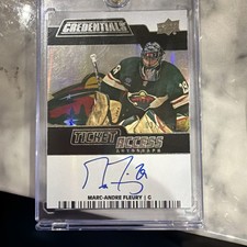 2024 Credentials 2022-23 Update Ticket Access /25 Marc-Andre Fleury #TAA-MF Auto