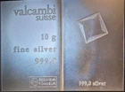 NEW Valcambi Suisse 10 Gram Silver Bar-- FREE SHIPPING --10g Silver .999 Bullion