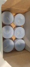 Partylite Sky Blue Tealights Candles V0465 12 Candles NIB