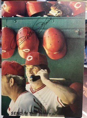 1985 Mr. Z s Pizza Send in the Lefty Pete Rose Manager Reds