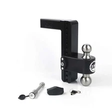 Weigh Safe LTB10-2-KA-CER-BLA 10in Drop Hitch With 2in Shank - Black