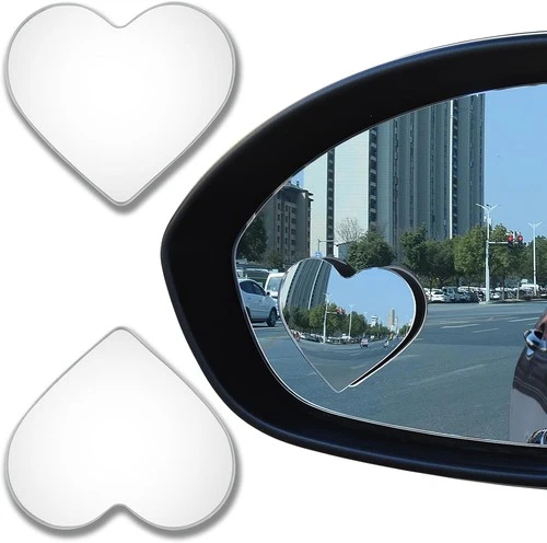 Heart Shaped Blind Spot Mirror Upgrade HD Shaped, Multicolored 