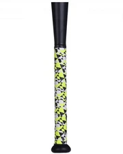 Neon Yellow Black and White Bat Grip Softball/Baseball Bat Grip Tape 1.1mm