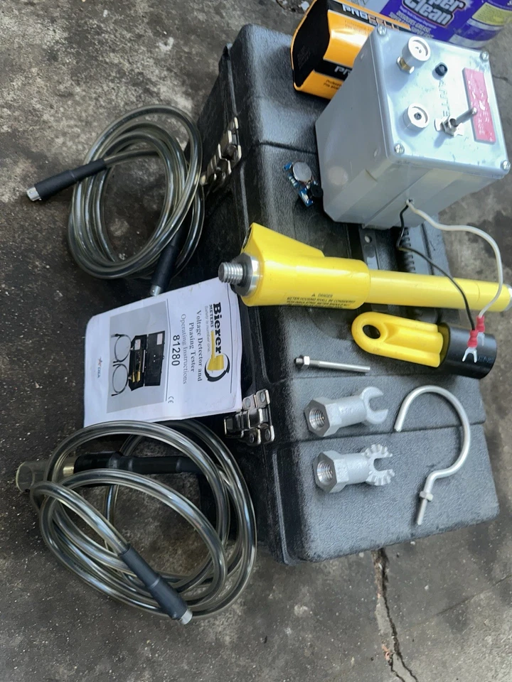 Voltímetro de fase analógico y detector de voltaje Bierer 81280 300 voltios 25kV EE. UU. 287V Foto 2 de 4