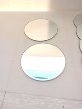 2 Round Beveled Glass Mirrors 8  Diameter For Display 6 Sets Of 2 AVAILABLE
